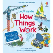 Usborne Lift-The-Flap Look Inside How Things Work by Rob Lloyd Jones - Book