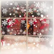 321 Pcs Snowflakes Window Clings Christmas Decal Stickers for Glass Windows