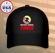 Detroit Diesel Power Black Hat Baseball Cap Size S/M & L/XL
