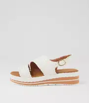 New Laguna Quays Jubilee White Sandals Womens Shoes Casual Sandals Sandals Flat