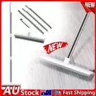 Rubber Broom Carpet Rake with Squeegee Long Handle for Pet Hair Fur Remover RL