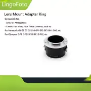 Lens Mount Adapter Ring for ARRI(S) Lens to Micro 4/3 Mount Camera for Olympus