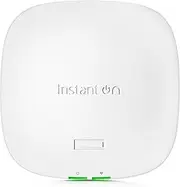 HPE Networking Instant On Access Point AP21 2x2 WiFi 6 Indoor Wireless Access Point | Single-Room, Secure, Smart Mesh Support | Power Source Not Included | RW Rest-of-World Model (S1T09A)