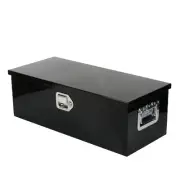 30"X13"X10" Black Aluminum Tool Box For Pickup Truck Trailer Bed Storage w/Lock