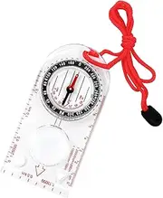 Compass Adjustable Declination Waterproof Sighting Mirror Compass Multifunctional Orienteering Map Hiking Navigation Compass for Outdoor Activities
