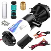 DC HOUSE RV Macerator Pump 12V 12 GPM Portable Waste Water Pump with Garden H...