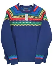 BROOKS BROTHERS $248 New Sz Large English Lambswool Nordic Sweater Men Fair Isle