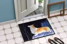 Cute Pembroke Corgi Door Mat Outdoor Front Door Welcome Patio Porch Balcony Rug