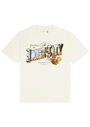 Honor The Gift Greetings 2.0 Printed Cotton T-shirt - Cream S