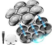 Universal Magnetic Interface 7 Blades Head Shaver Replacement Heads,compatible For, Freedom Series Head Shaver(CX 7S)