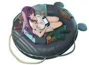 Azur Lane Murasaki Weatherproof Anime Sticker 6" Car Decal
