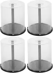 2sets Dvd Case Cd Storage Box Cd Storage Holder Portable Disc Case Dvd Pp Material 2pcs*2