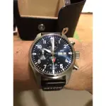 自售 萬國錶 IWC 新款藍面 透背41飛行員計時錶 IW388101 （已售）