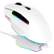 DAREU Gaming Mouse A955 Wireless RGB White/White Wireless 2.4G/Bluetooth/Wired U
