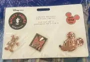 Disney Mickey Memories July 7/12 Three Pin Set New LR