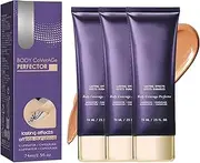 Body Concealer Treatment Cream, Even Skin Tone, Long-Lasting Concealer, Suitable for Face and Body(Dark Skin,3pcs)