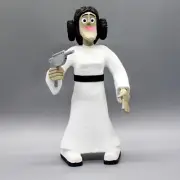NAVAJO FOLK ART-STAR WARS "PRINCESS LEIA" by VIRGIL WOOD - NATIVE AMERICAN