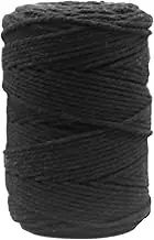 200 Meters Black Twine String, Cotton Rope for DIY Crafts, Decorating, Beading, Jewelry Making, with Fine Workmanship Suitable for Different Needs