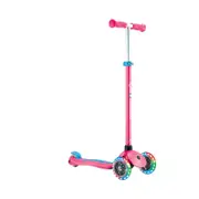 Globber PRIMO PLUS Scooter with Lights - Fuchsia / Sky Blue
