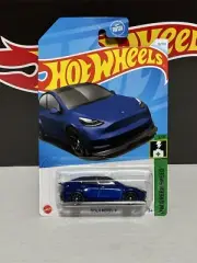 Hot Wheels 2024 HW Green Speed 4/10 *Blue* Tesla Model Y 15/250