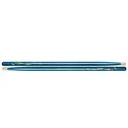 Vater Color Wrap 5A Blue Sparkle Wood Tip Drum Sticks