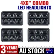 4Pcs 4x6" inch LED Headlights 60W Sealed Hi/Lo Beam For FJ80 FZJ80 HZJ80 Toyota