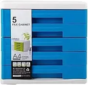 VUCICA Desktop File Cabinet, 5-Layers Data Office Storage Drawer Confidentiality Office Desktop Drawer Organizer