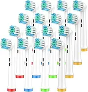 Replacement Toothbrush Heads Compatible with Oral B Braun, 16 Pcs Professional Electric Toothbrush Brush Heads Compatible with Oral B Replacement Heads Refill 7000/Pro 1000/9600/500/3000/8000