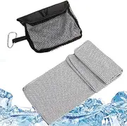 Gym Towels | Absorbing Sweat Towels for Gym,Quick-Drying, Portable with Mesh Bag for Women Neck Face Sports Running Camping Hiking Festival Travel