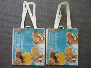 (2) Kellogg's Reusable Tote Shopping Bags RICE KRISPIES 2012 Snap Crackle Pop