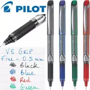 Pilot V5 Grip Hi-Tecpoint Liquid Ink Rollerball Pen BXGPNV5 Black Blue Green Red