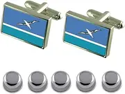 [Select Gifts] Shirt Dress Studs Midway Islands Flag Cufflinks