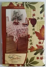 Home Quarters oblong Tablecloth 60in. x 84in. Harvest Gingham