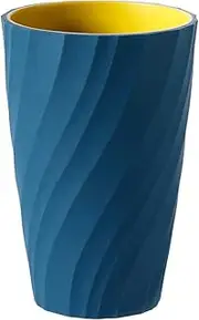 INSHA Bathroom Tumbler Cup Unbreakable Dental Rinsing Cup for Bathroom,Soft and Easy to Grip,Tooth-Brushing Safety Cup for Teenager Children & Kids,BPA-Free Deep Blue