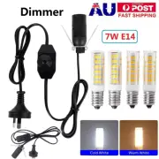 E14 Salt Lamp Power Cord Cable 1.8m Dimmer Control ON OFF Switch / LED Corn Bulb