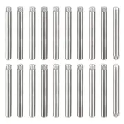 4x35mm 304 Stainless Steel Dowel Pins, 50Pcs Knurled Head Flat End Dowel Pin