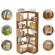 NNETMLT 5 Tier Industrial Corner Bookshelf