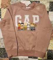 Gap Sweatshirt Peanuts Theme Kids Childrens Size M 8 NWT