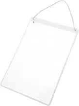 STOBAZA Cards Display Stand for Retail Easy to Install Sign Hanger Tags PVC Sign Holder for Office