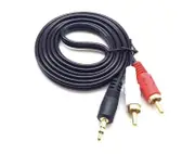 3.5mm To 2RCA Audio Cable 1.5m Black B5323
