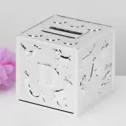 SILVER PLATED ABC ALPHABET CUBE BLOCK MONEY BOX- CHILDRENS BABY BIRTHDAY GIFT