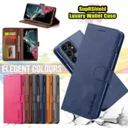 Fr Samsung Galaxy S8 S10 S25 S24 FE Note 20 Ultra Wallet Case Leather Flip Cover