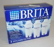 Brita Pitcher Replacement Filters - Pack of 3 - New Box
