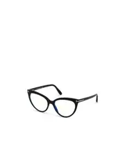 Black cat-eye flat mirror 54 White