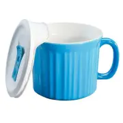 Corningware 20 oz Light Blue Meal Mug with Lid