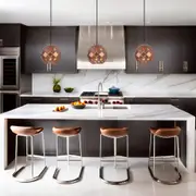 Tuile Pendant Light interior Embossed Tile Iron ø200mm Available in 3 Colours