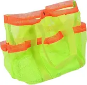 [MOBUTOFU] Portable Mesh Swim Beach Bag with Handles Capacity Travel Tote for Pool and Beach Essentials Lightweight and Convenient Design for Easy Carrying