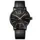 【瑞士 CK手錶 Calvin Klein】黑面 時尚男錶 中性錶 皮革錶帶 礦物抗磨玻璃 日常生活防水(K7621401)