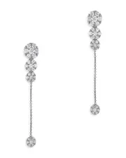 Bloomingdale's Diamond Drop Linear Earrings in 14K White Gold, 2.0 ct. t. w.