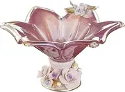 Royal Arden 87201 Murano Glass Base, K, Light Purple, 10.2 x 10.2 x 6.3 inches (26 x 26 x 16 cm)